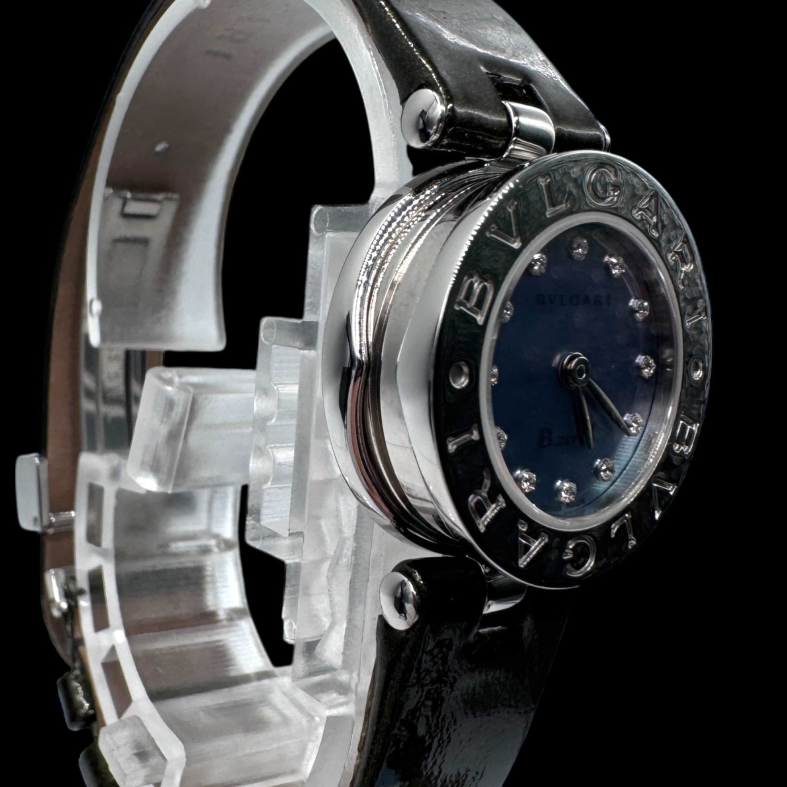 稼働 美品 BVLGARI ブルガリB-zero ビーゼロワン 12Pダイヤ BZ22S