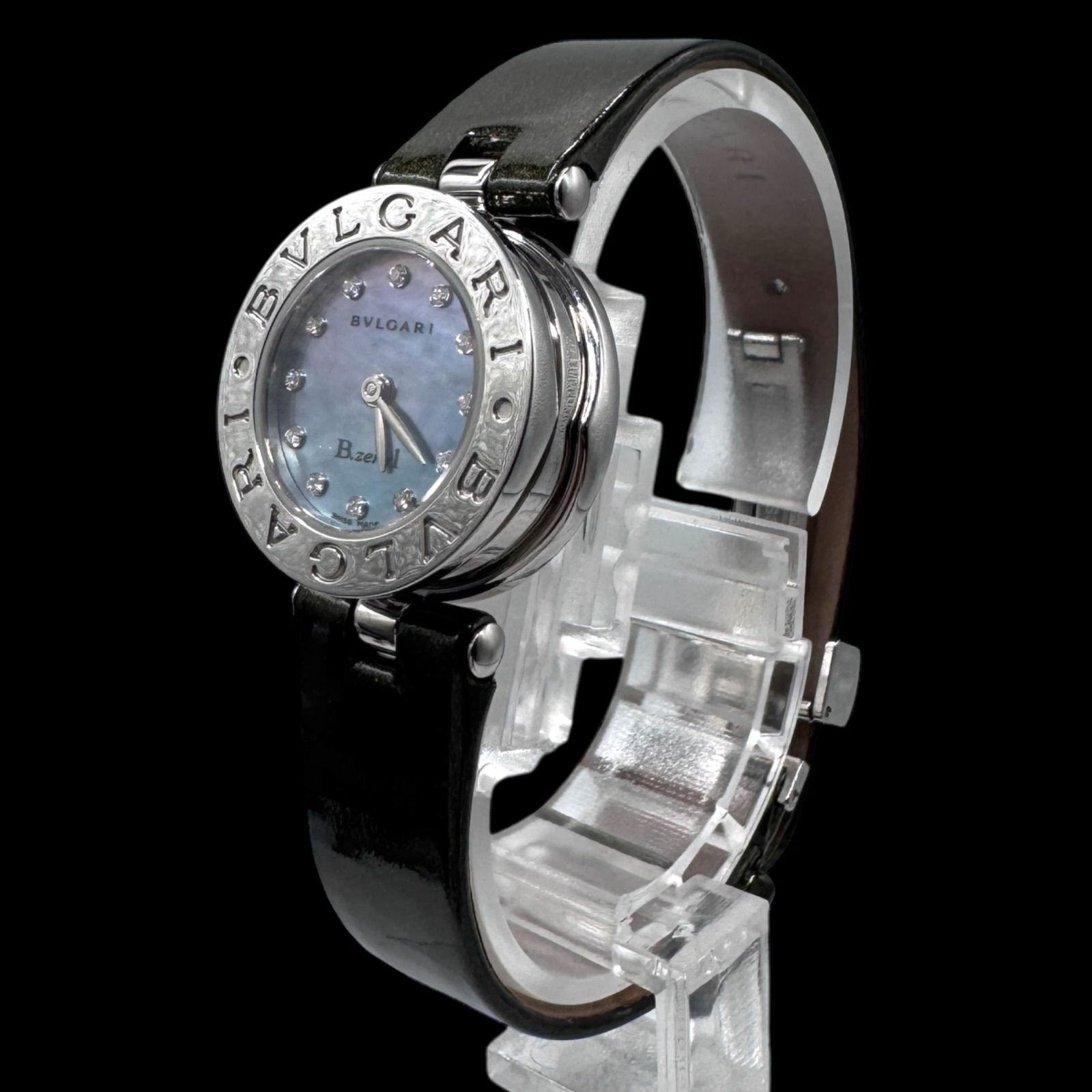 ブルガリ ビーゼロワン 12Pダイヤ 新品ベルト 新品電池 レディース 665 ブルガリ ビーゼロワン 12Pダイヤ 新品ベルト 新品電池 レディース 665