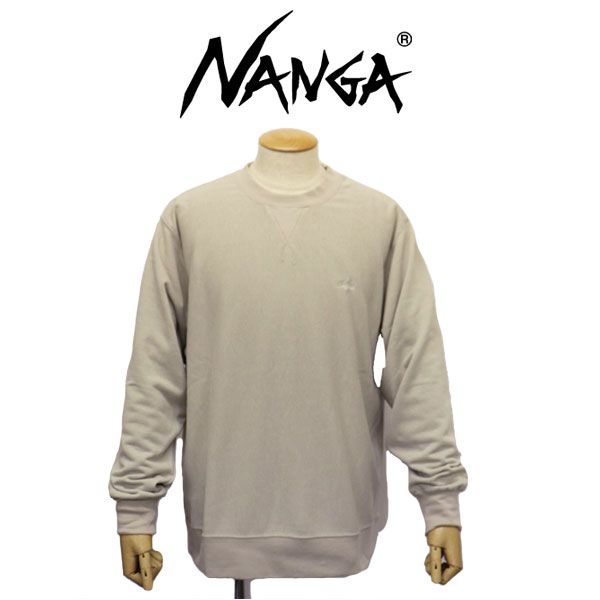 NANGA ナンガ N 2530-1 K 101 A DRY MIX TERRY CREW SWEAT ドライミックス テリー クルースウェット 全 052 IVORY S