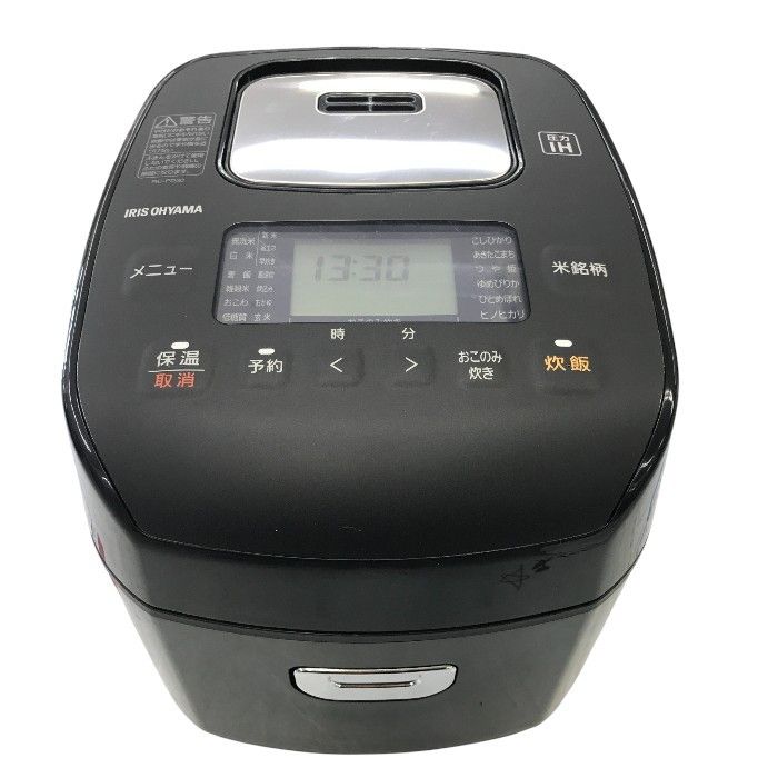 アイリスオーヤマ 圧力IHジャー炊飯器 3合 RC PD 30 B ブラック Y 1
