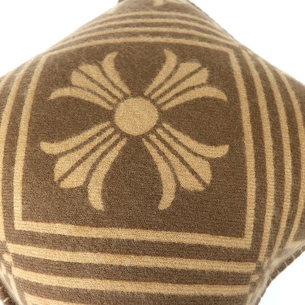 CHROME HEARTS クロムハーツ CHプラス プリント カシミヤ クッション 置物 インテリア 茶系 101503