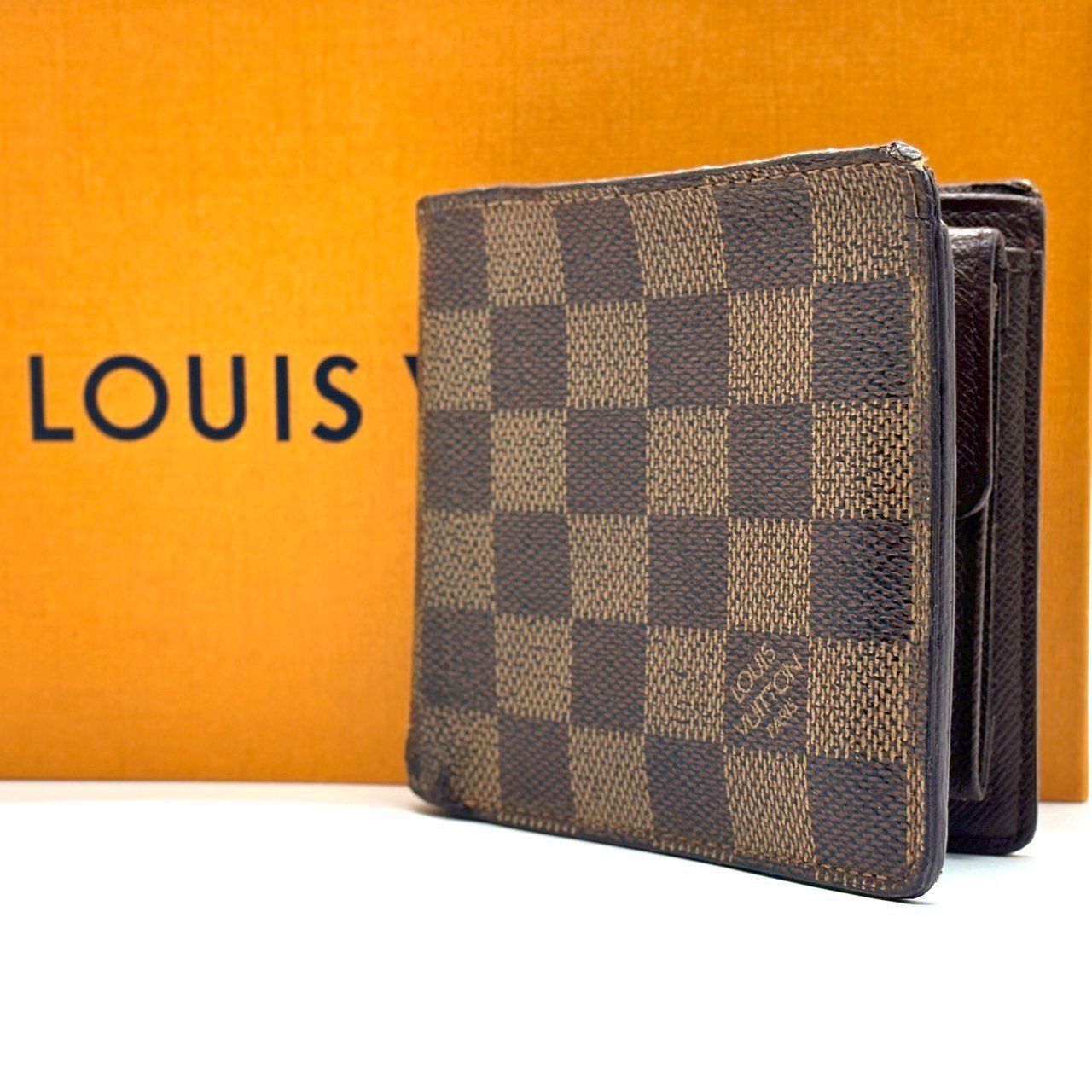 世界で選ばれる定番】 LOUIS VUITTON Marco 二つ折り財布 ダミエ