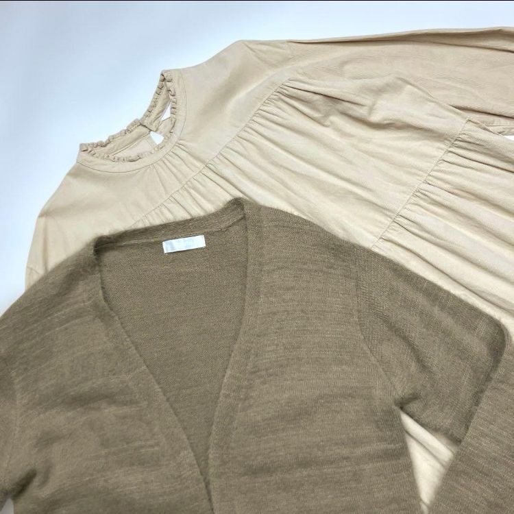 のみ ピンクハウス コーデュロイワンピース カーディガンset