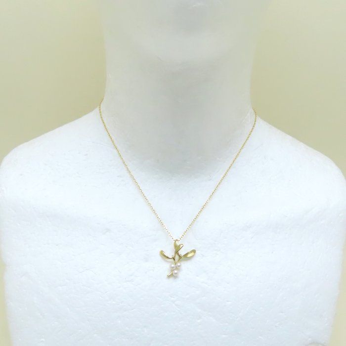 ミキモト ネックレス ベビーパール 真珠3.4～3.7 mm K 18 YG イエローゴールド レディース 294660 BJ