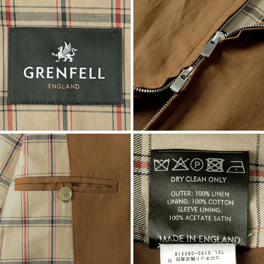 Grenfell グレンフェル アイボリー ゴルファー　ハリントンジャケット Grenfell グレンフェル アイボリー ゴルファー ハリントンジャケット