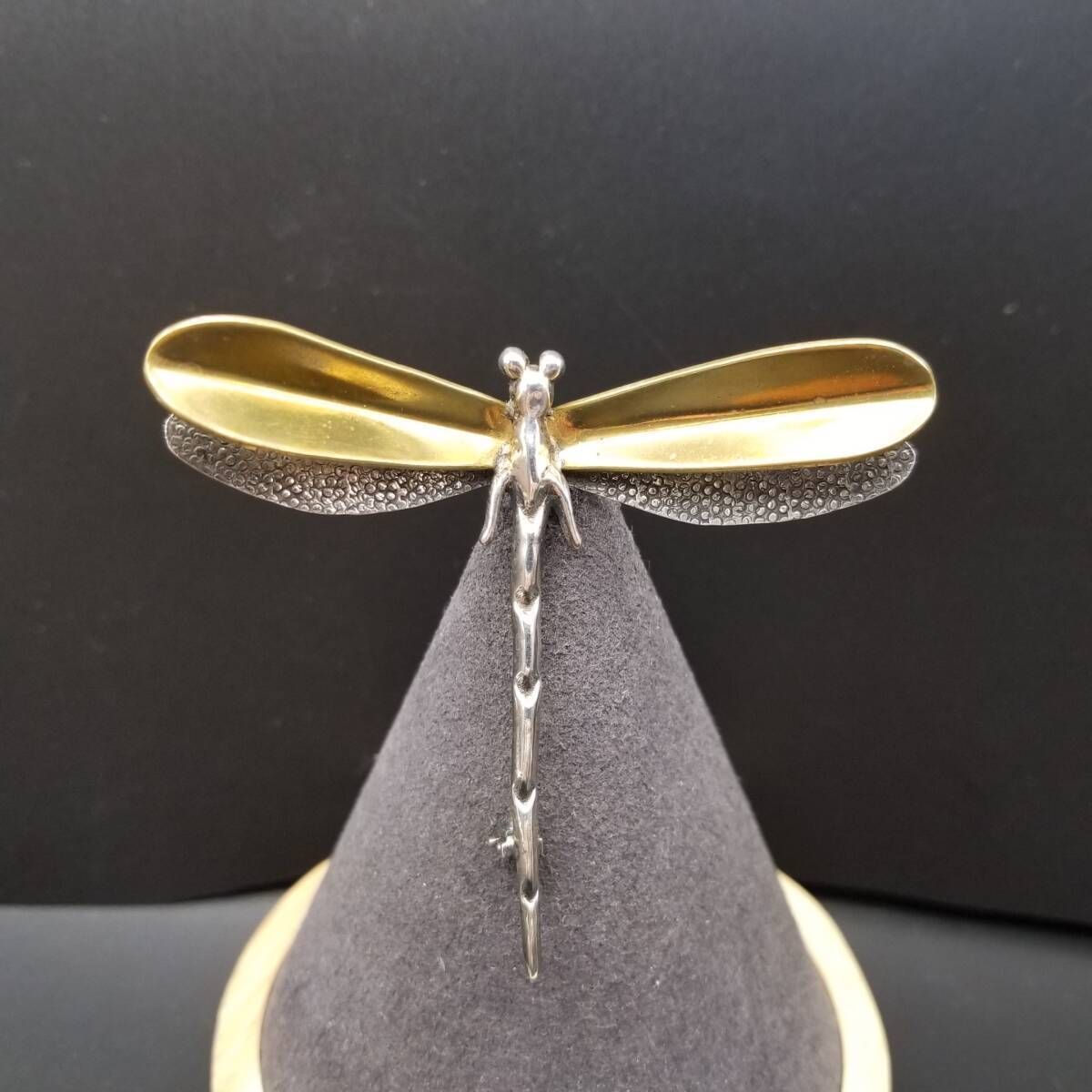 80's LATON メキシコ 925 シルバー トンボ ヴィンテージ ブローチ 立体