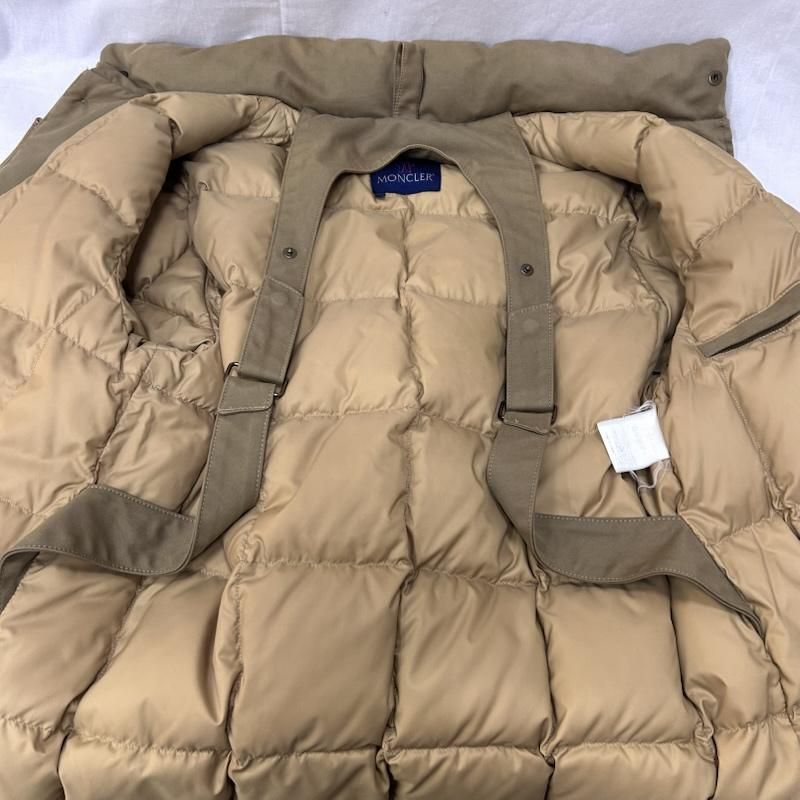 モンクレール セザンヌ 青タグ ショルダーストラップ ファー付き ベージュ サイズ1 メンズ 1 ISItems【USED】【古着】【】50148952