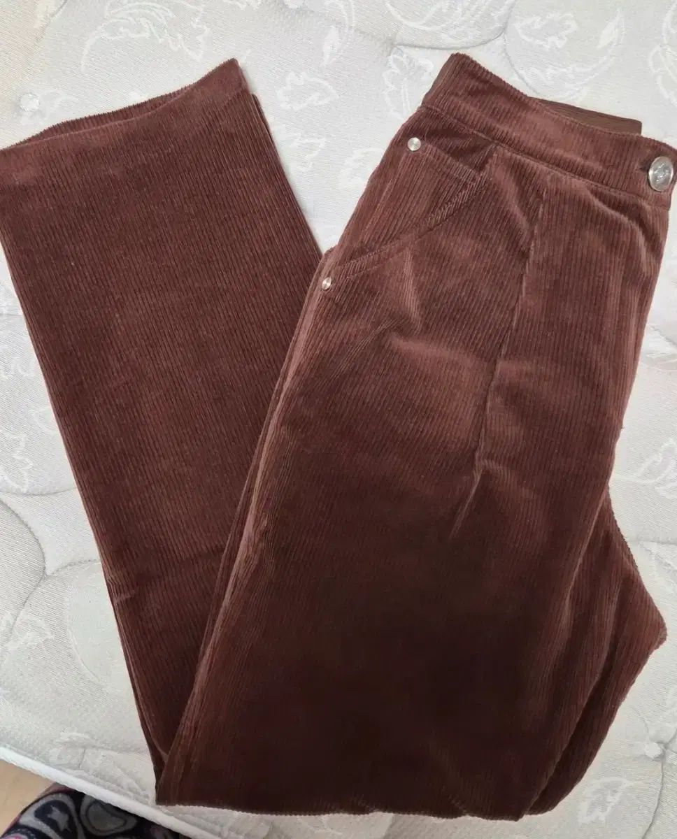 TIME レディース ブラウン コーデュロイ ズボン