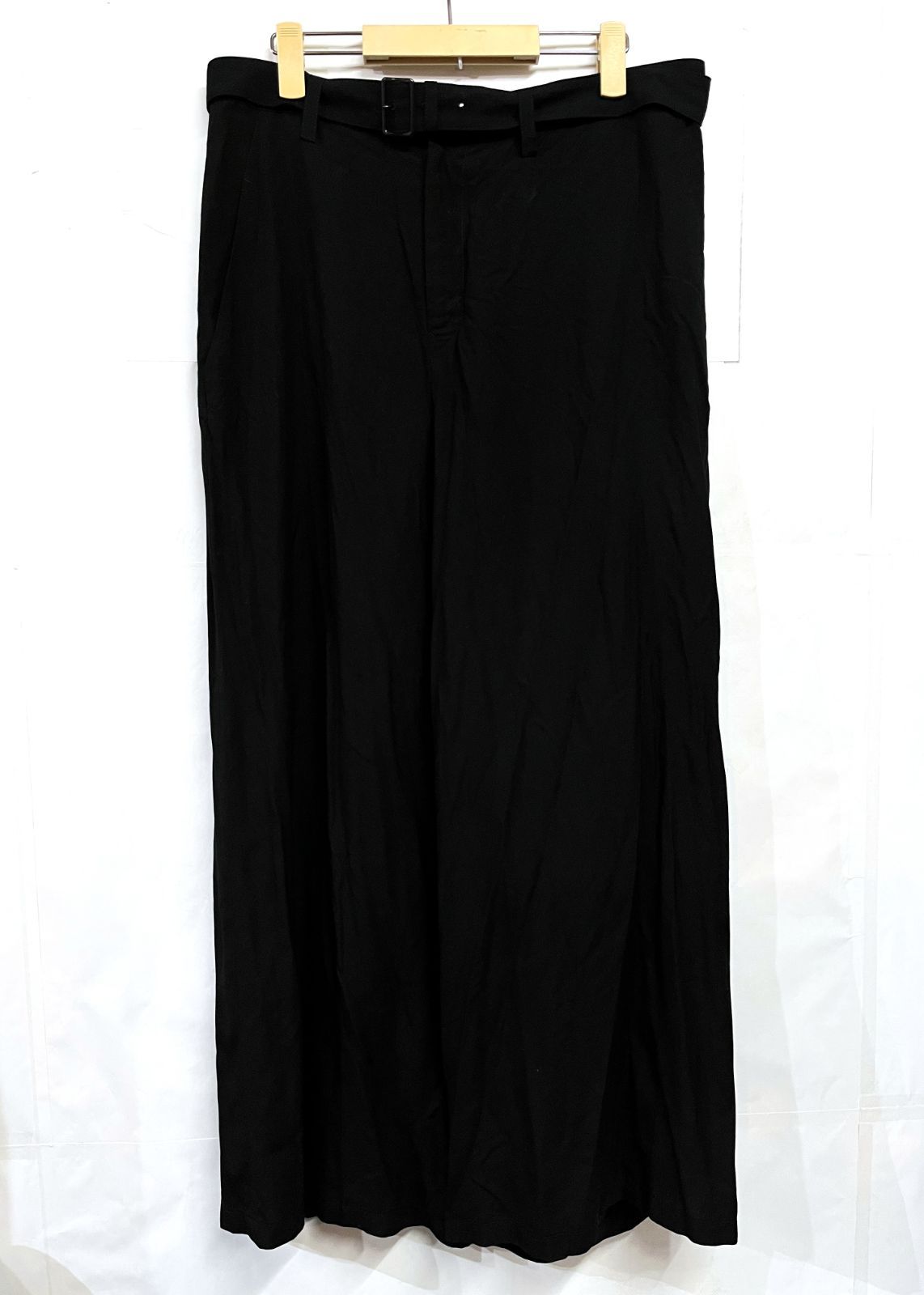 Yohji Yamamoto Y s ヨウジヤマモト ワイズ レーヨン ベルト サルエルパンツ