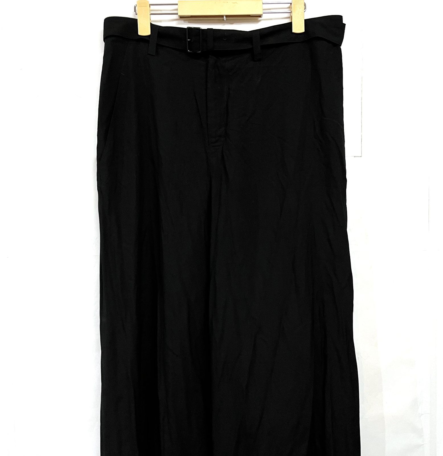 Yohji Yamamoto Y s｜ヨウジヤマモト ワイズ レーヨン ベルト サルエルパンツ