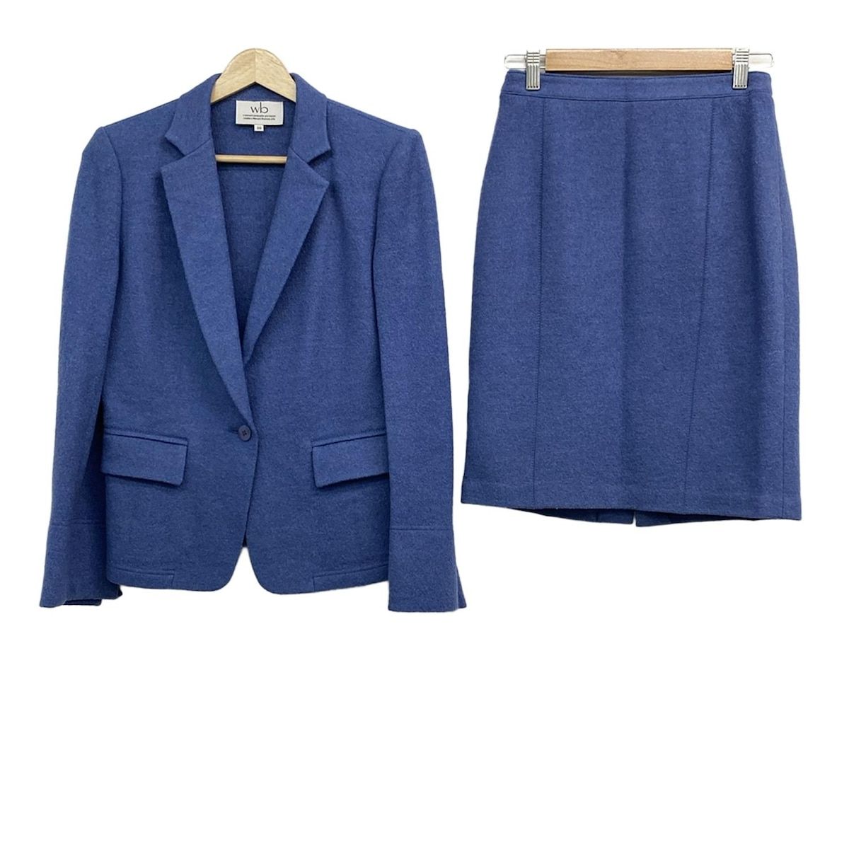 wb ダブリュービー スカートスーツ レディース - ブルー