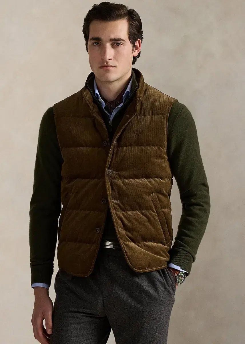 ポロ キルティング コーデュロイ ベスト