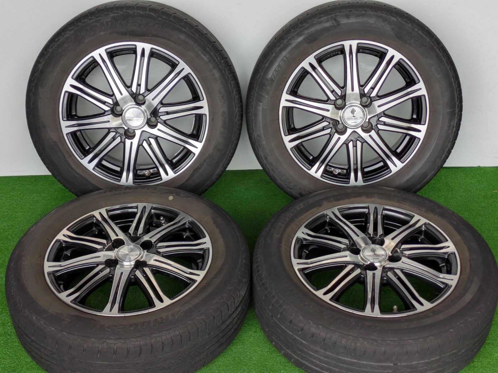 WORK 15インチアルミホイール 15 5 J 4 H 100 40 185 65 R