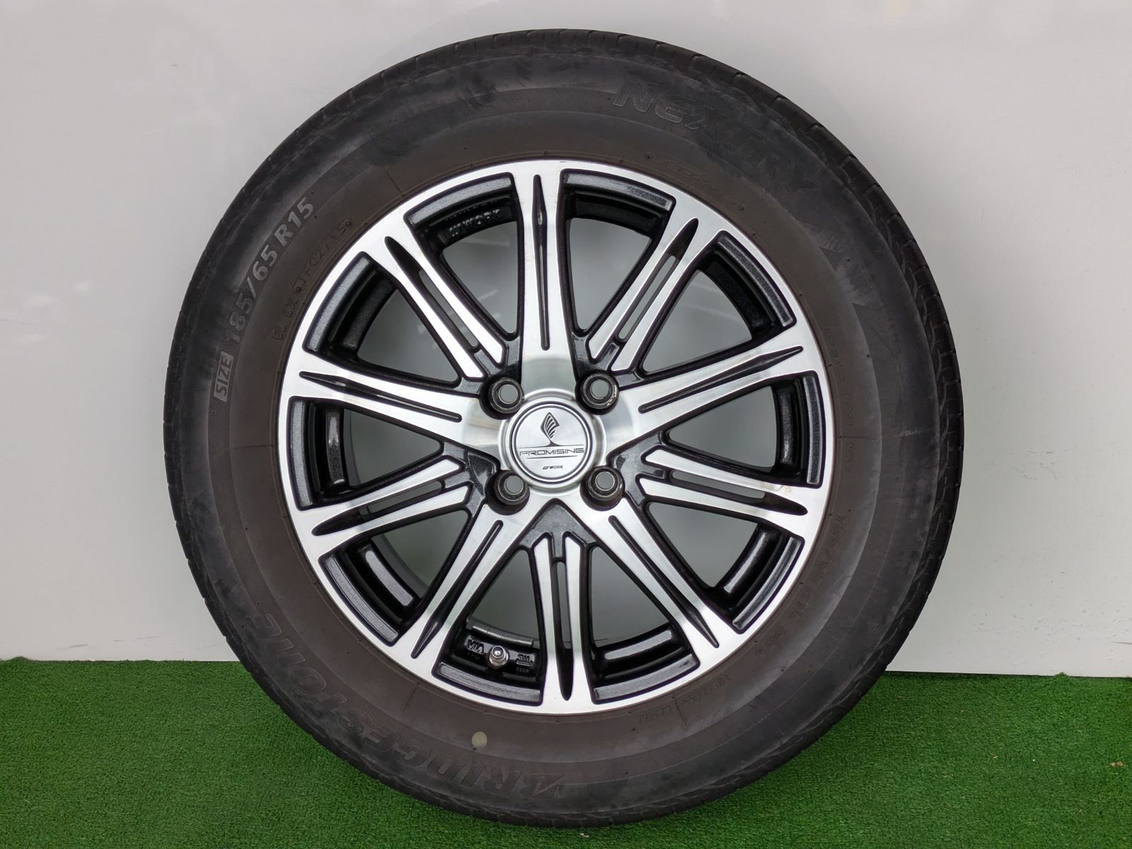 WORK 15インチアルミホイール 15 5 J 4 H 100 40 185 65 R