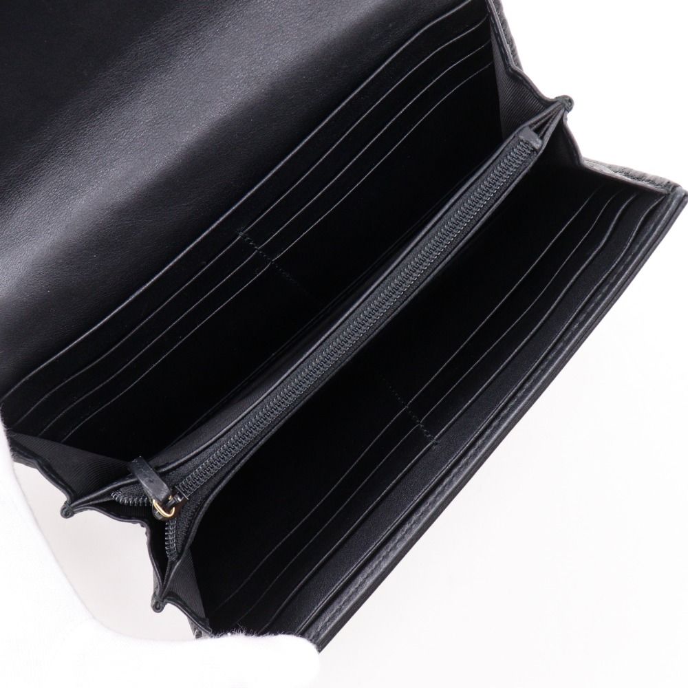  GUCCI グッチ GGマーモント 443436 カーフ 黒 レディース 長財布 その他 小物