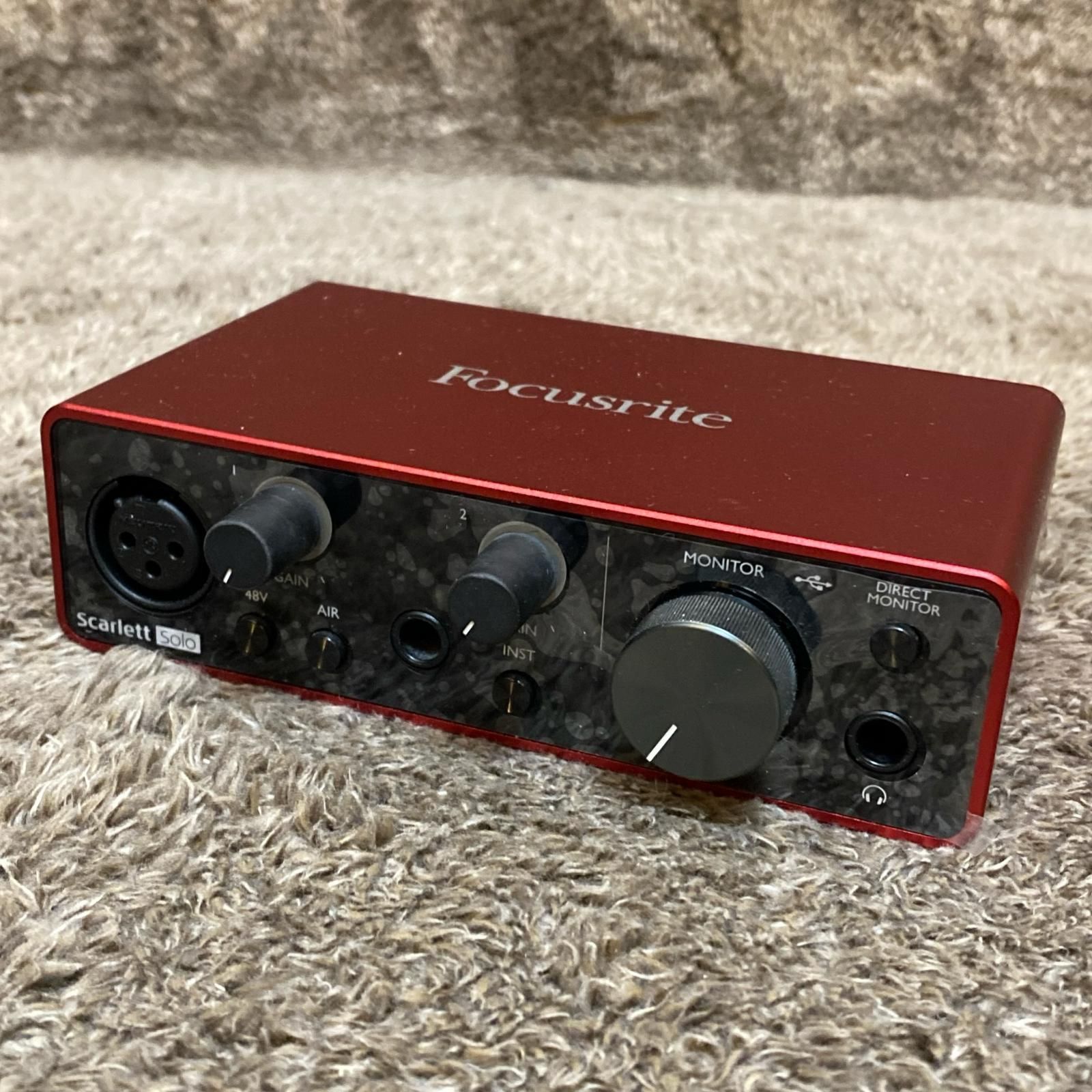 楽器 Focusrite フォーカスライト DTM DAW 音響機器 Scarlett SOLO gen.3 478
