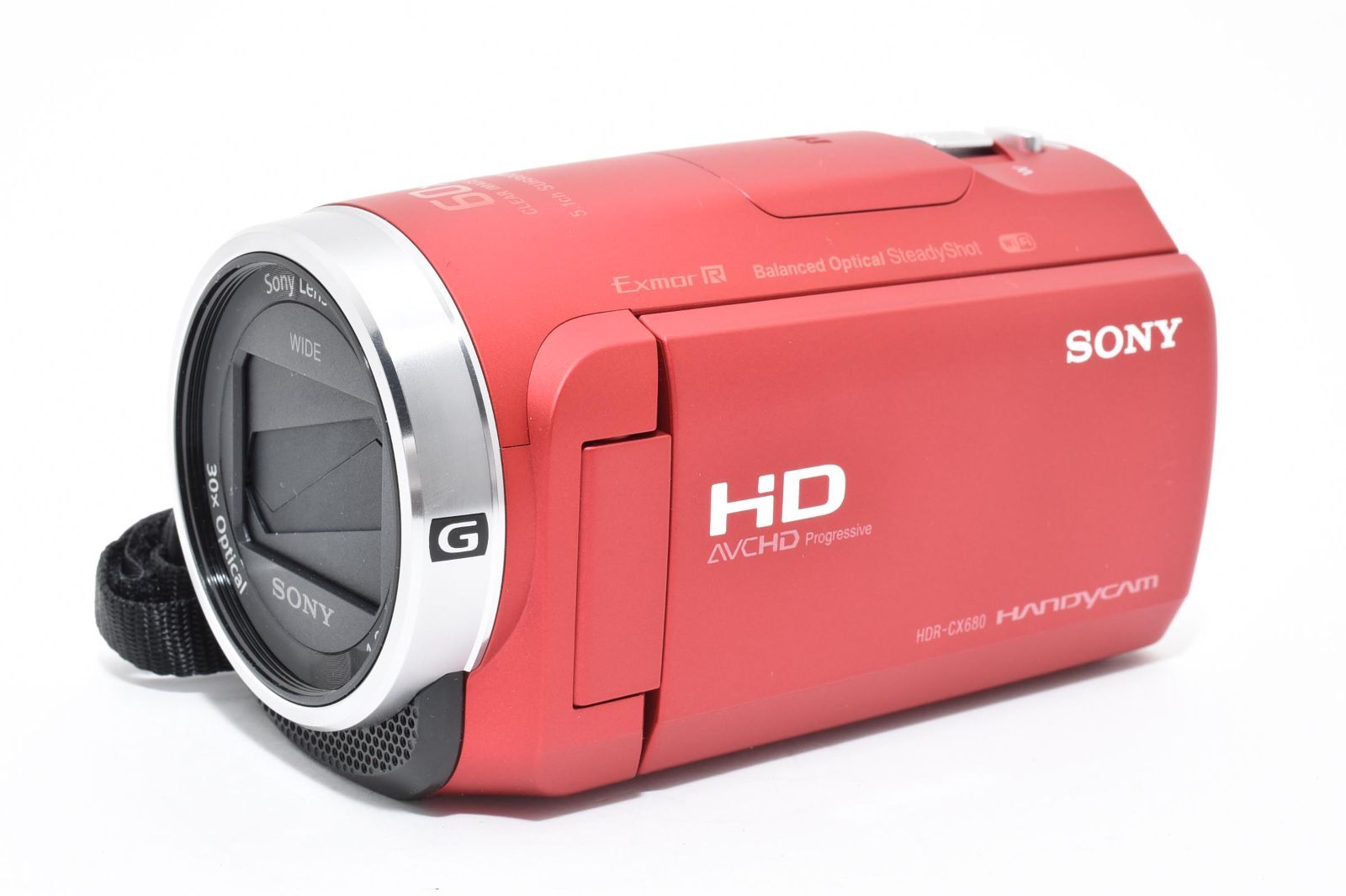 超 SONY HDR CX 680 デジタルビデオカメラ HandyCam ハンディカム レッド 完備