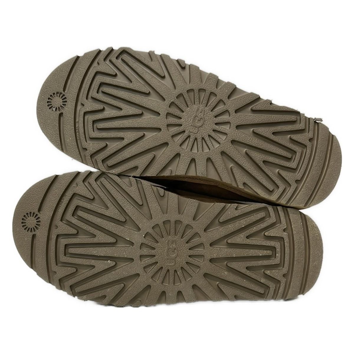  UGG アグ フラットシューズ 24 レディース - 3010 ブラウン ムートン フラットシューズ バレエシューズ パンプス