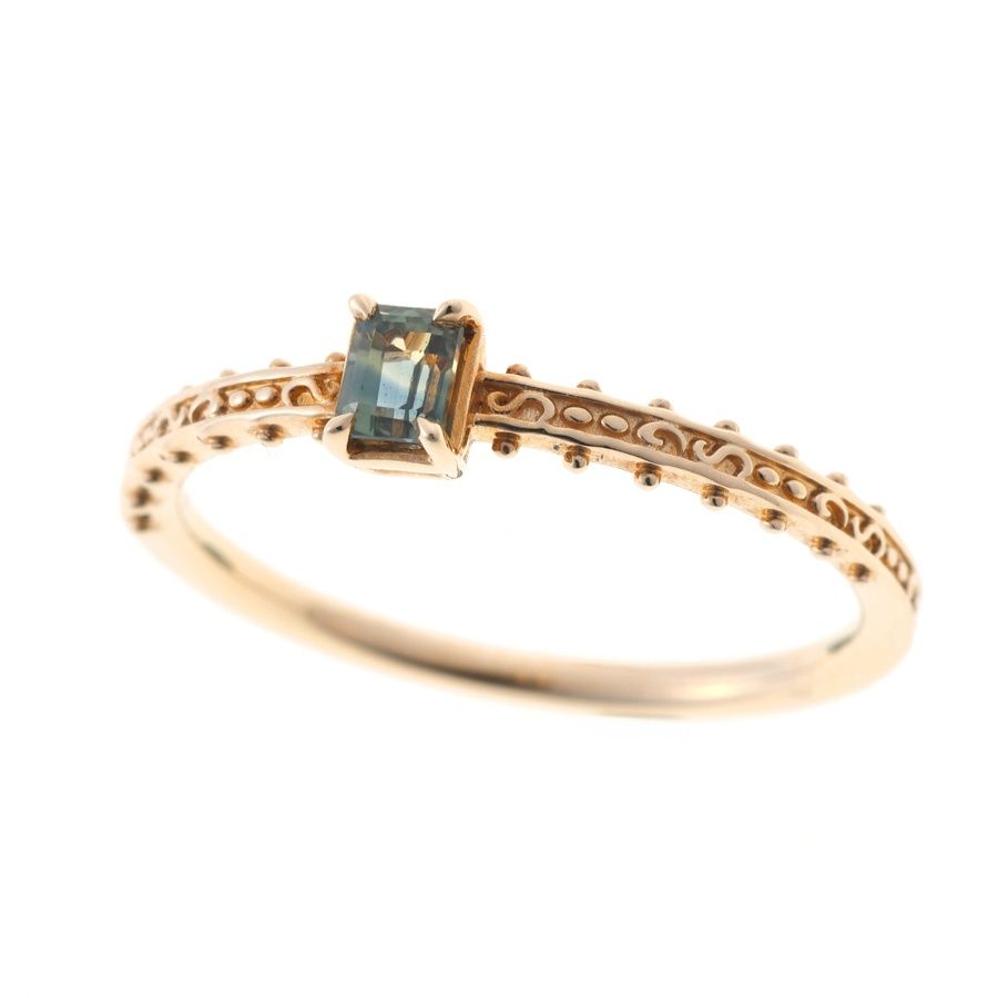 アガット agate リング K 10 YG パーティ ドサファイア 11 商品番号 B-157790