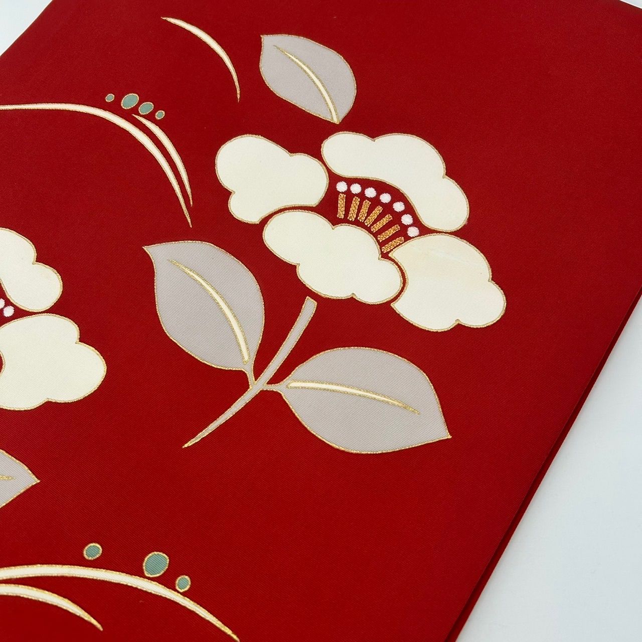 名古屋帯 塩瀬 刺繍 金彩 上品な染め 九寸 正絹 着物 MA-2449 - メルカリ