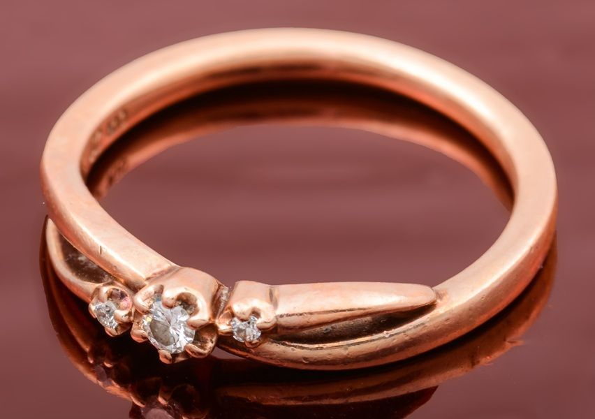 4℃ K 10 PG ダイヤモンド リング 品番c 24-60