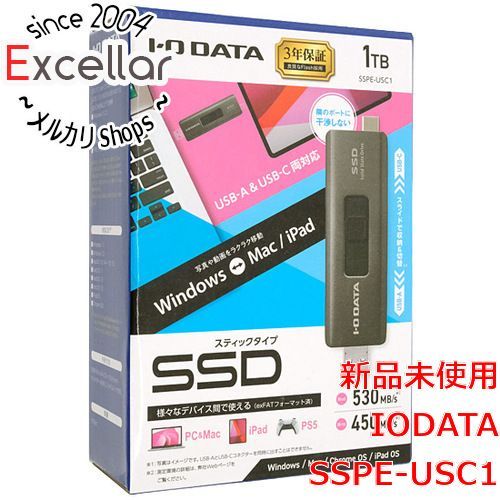 bn 0 I O DATA USB A＆USB Cコネクター搭載 スティックSSD SSPE USC 1 TB