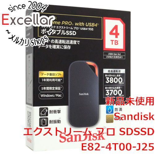 bn 1 SANDISK ポータブルSSD エクストリーム プロ -4 T 00-J 25 4 TB