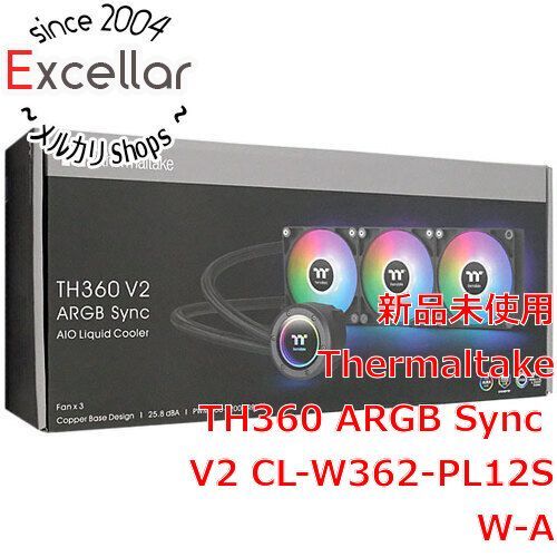 bn 10 Thermaltake製 水冷一体型CPUクーラー TH 360 ARGB Sync V 2 CL-W 362-PL 12 SW-A ブラック