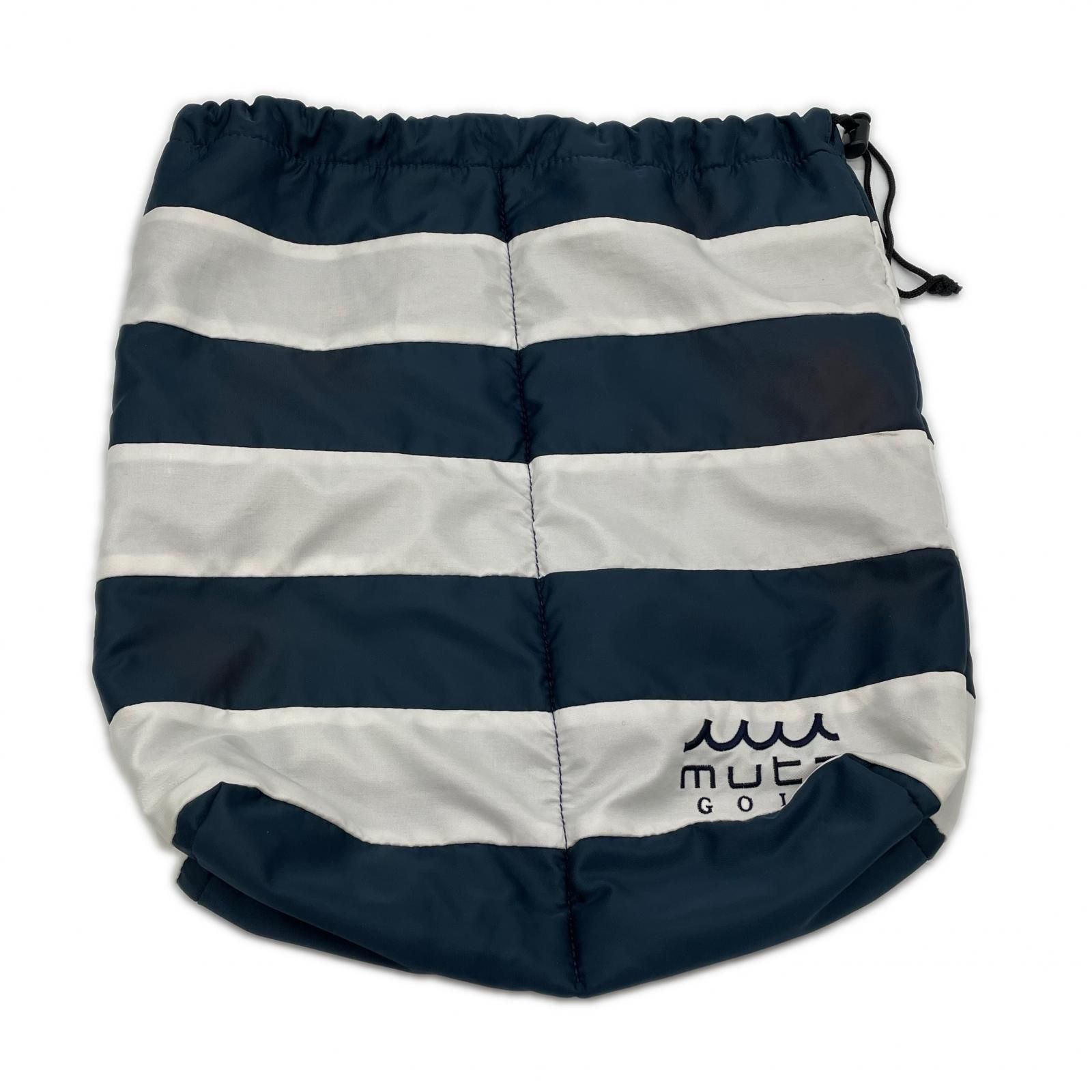 中古 ムータマリン muta MARINE シューズケース 白×紺 セパレート