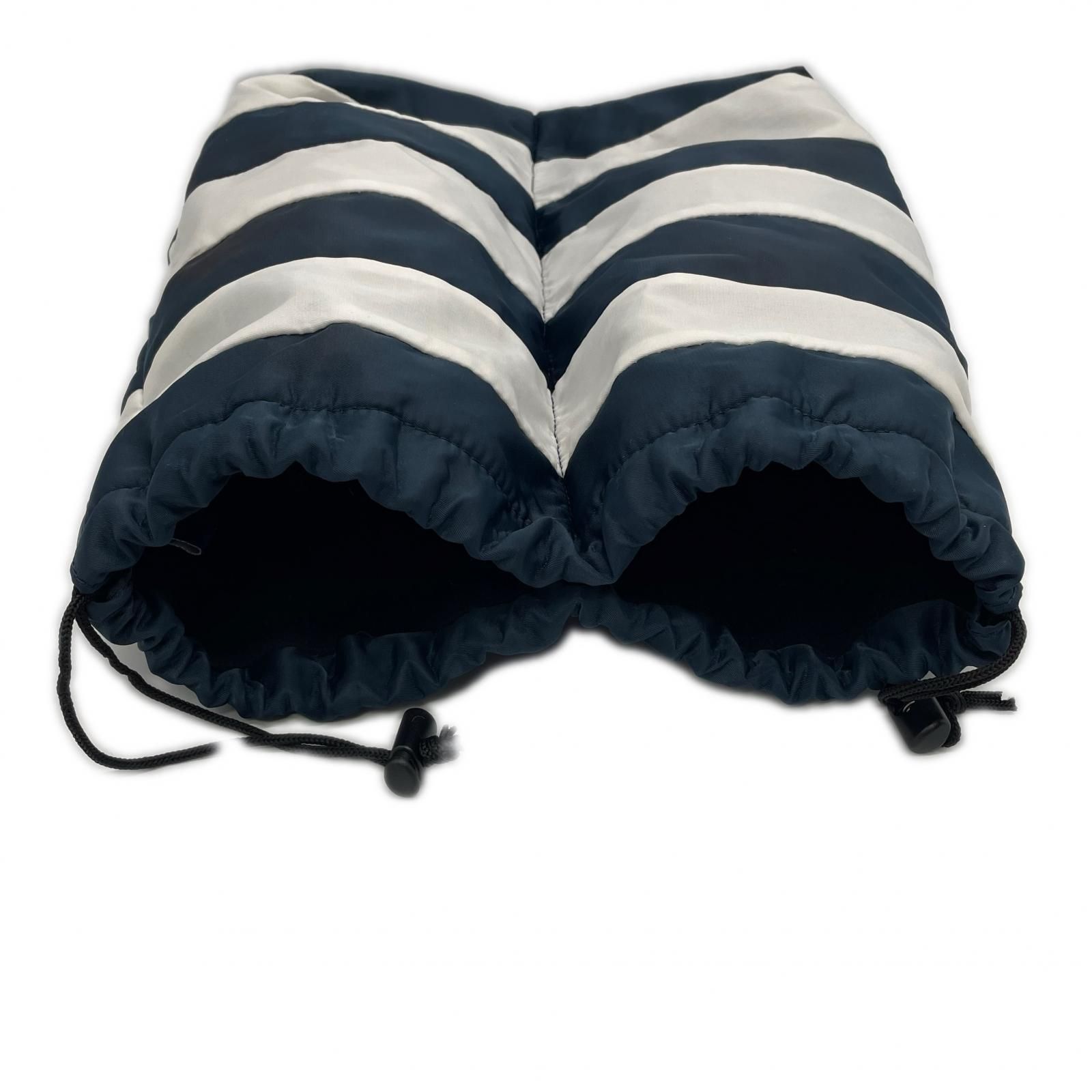 中古 ムータマリン muta MARINE シューズケース 白×紺 セパレート