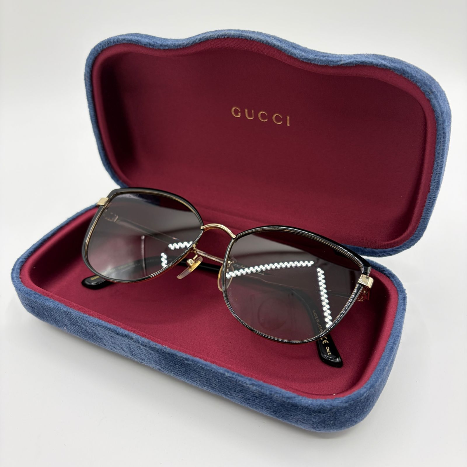 GUCCI サングラス フォックス GG0589SK 001 グラデーション グッチ