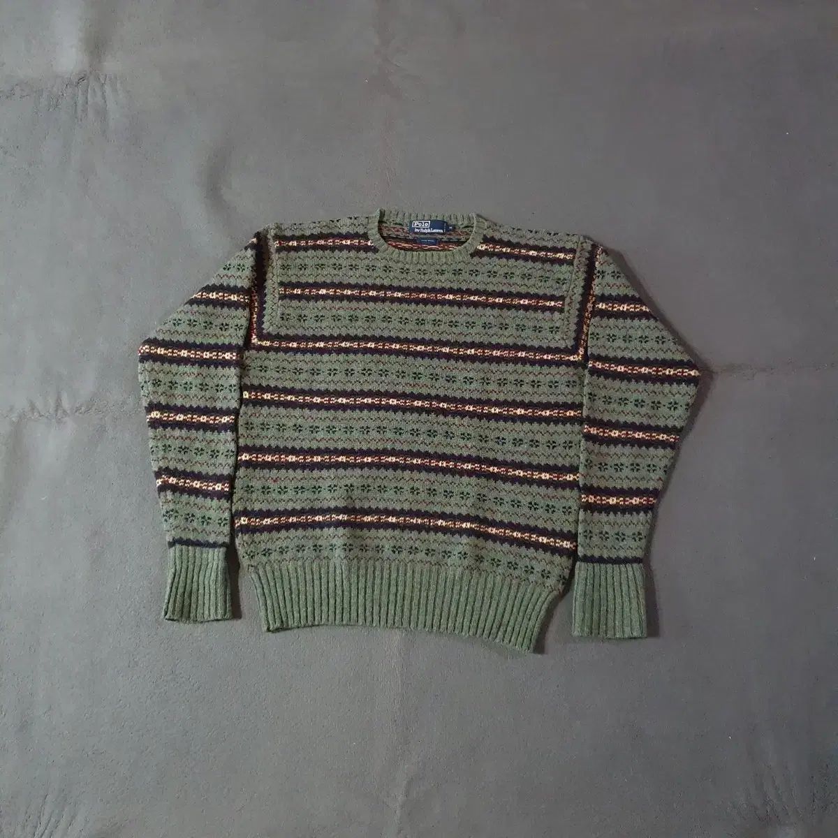 90 s ポロ フェアアイル ニットセーター M 100