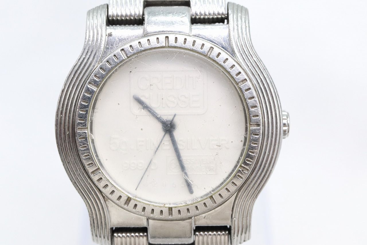 W281-70】動作品 電池交換済 CREDIT SUISSE クレディスイス インゴッド