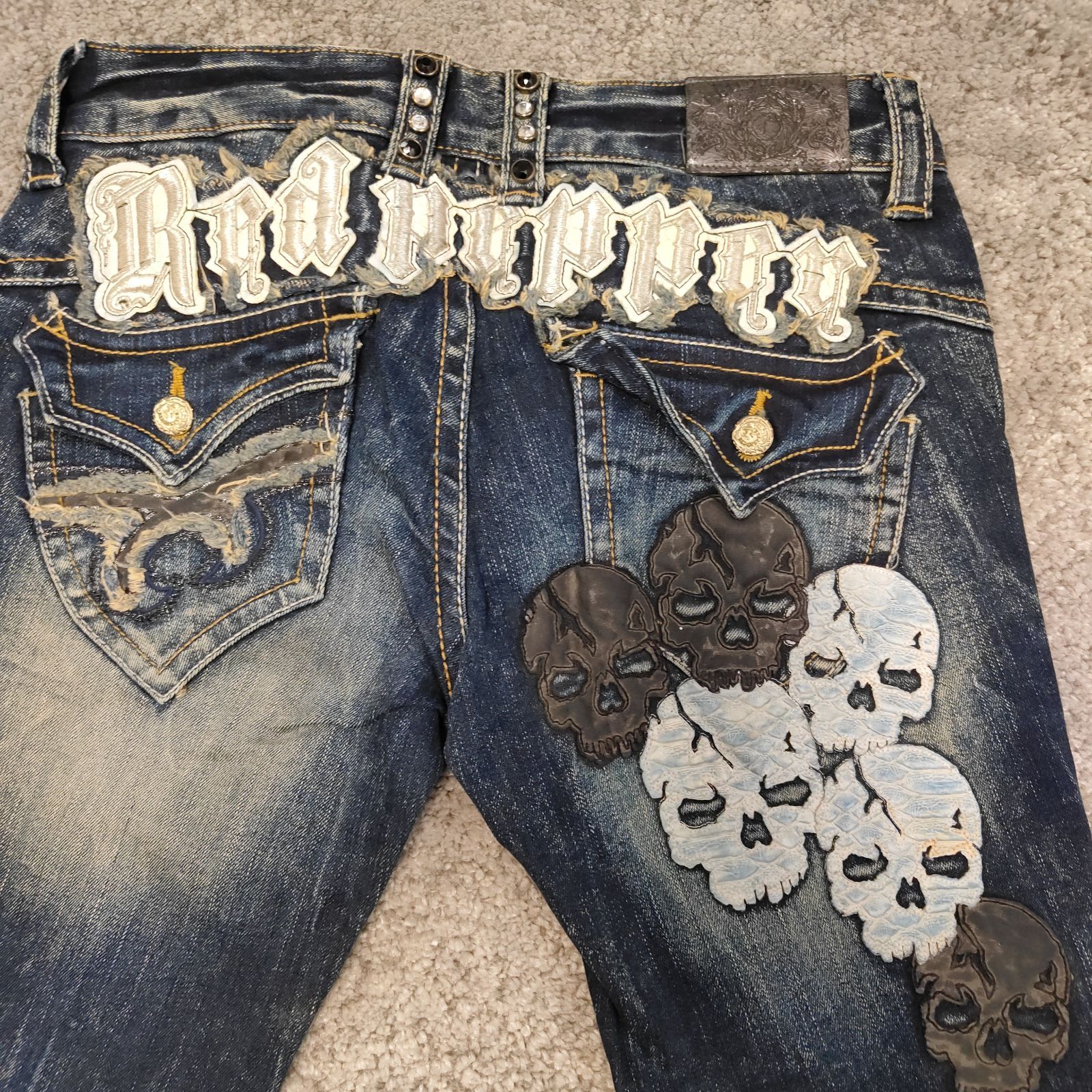 レッドペッパー デニム ストーン　中古 RED PEPPER レッドペッパー 【サイズ】 29 フレアカット デニムパンツ