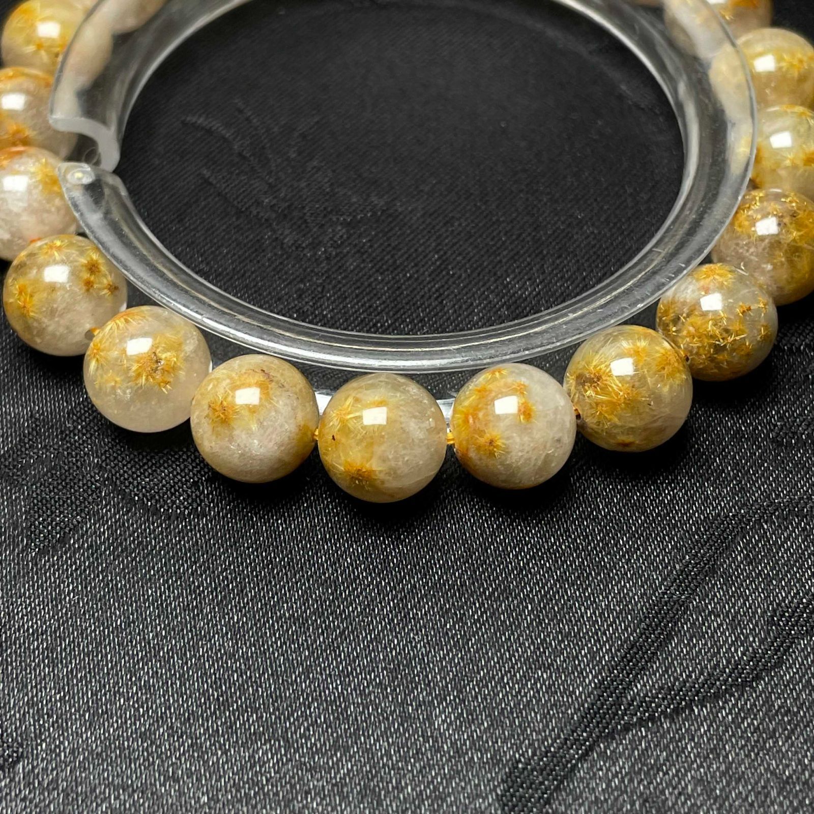 天然石☆【35Aガーデンフラワータイチンルチル】☆ブレス