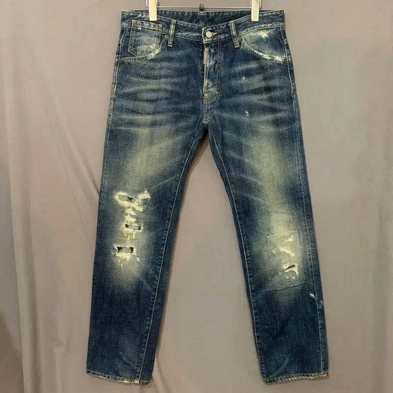 46 ディースクエアード2 ポケット ダメージ サルエル デニム ズボン