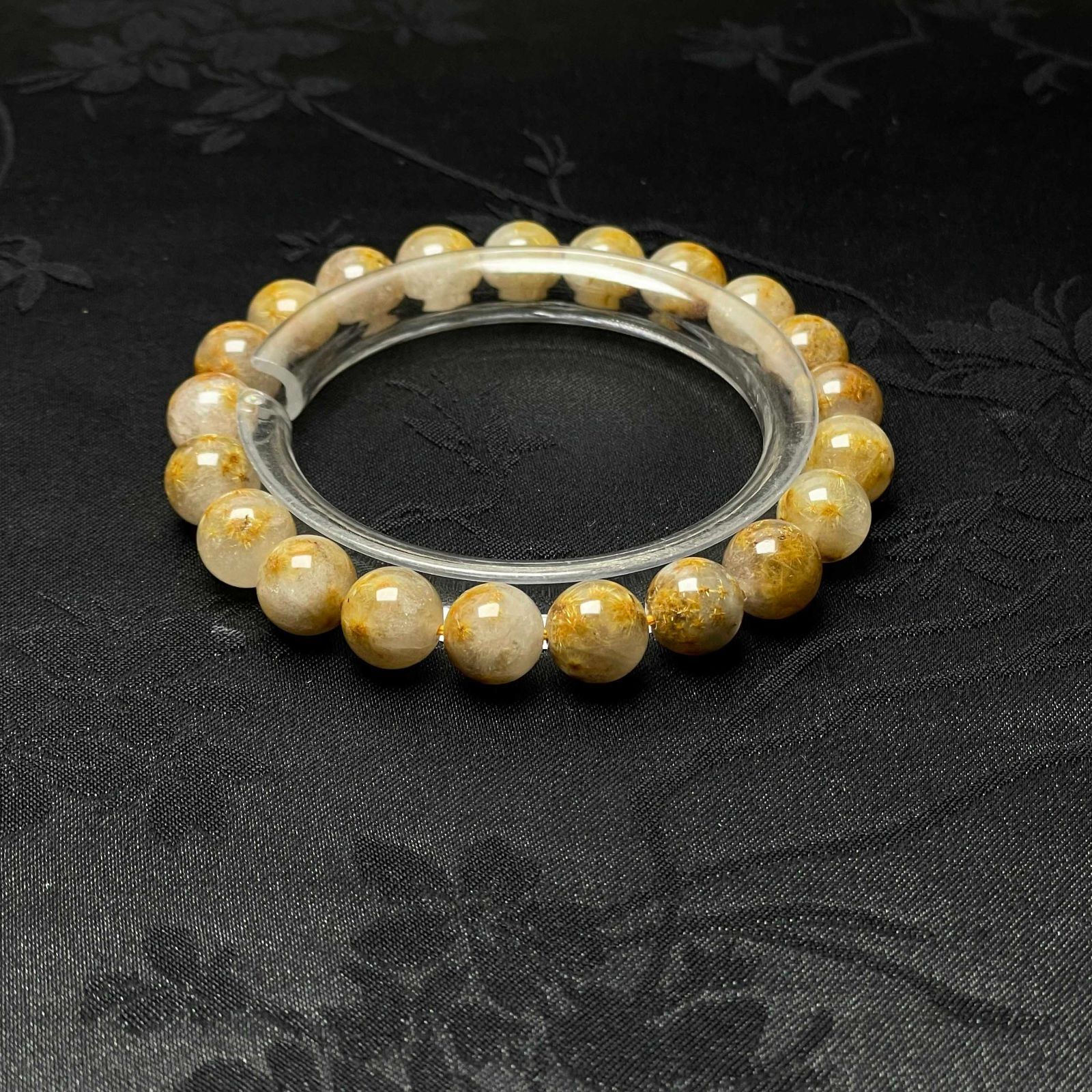 天然石☆【35Aガーデンフラワータイチンルチル】☆ブレス