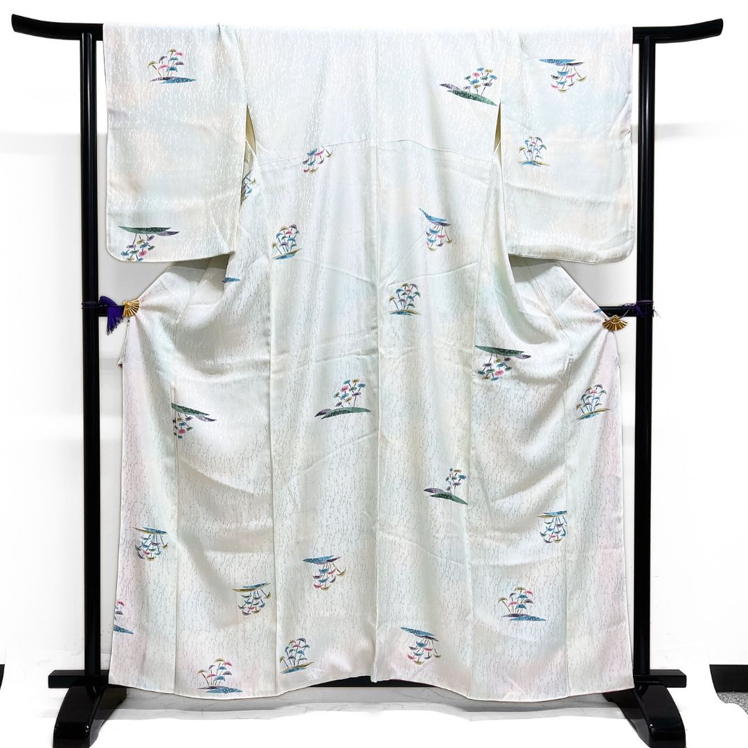 小紋 松 グラデーション 抽象 カラフル 着物 123 b d ms