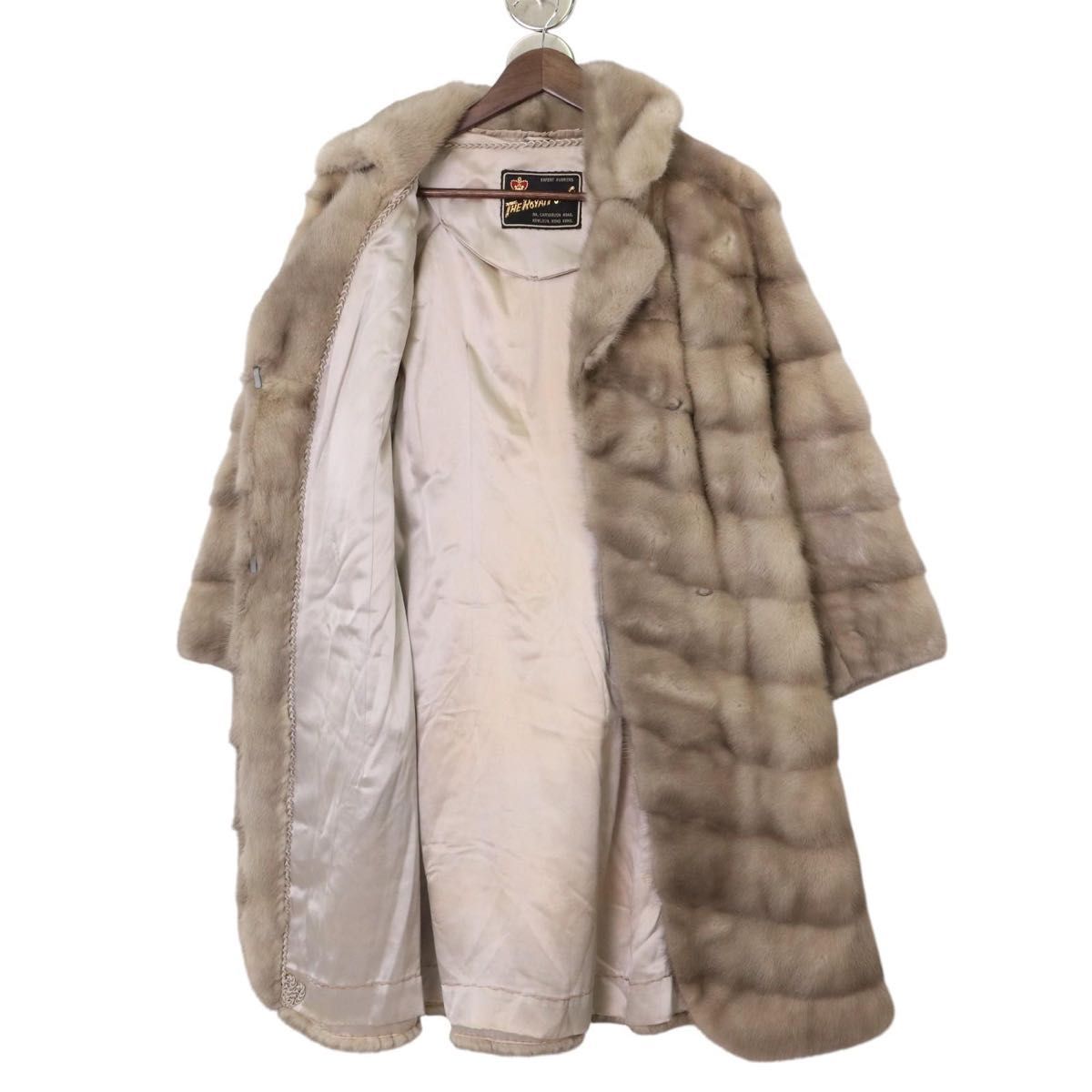 高級】SAGA FOX サガフォックス グレー サファイヤミンクファー リアル