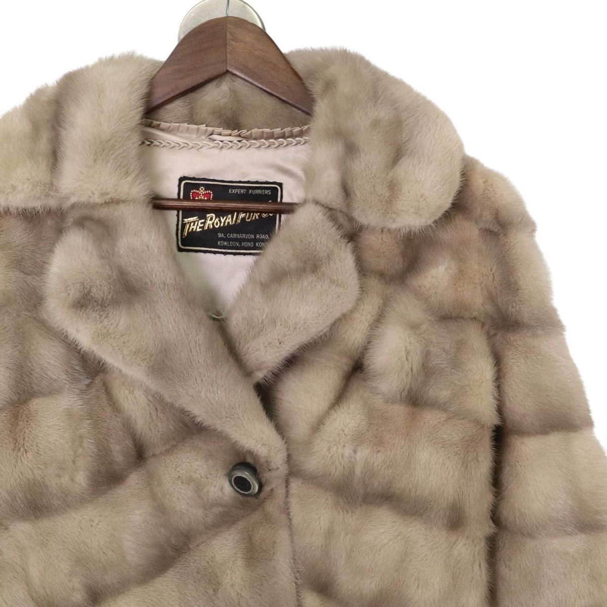 高級】SAGA FOX サガフォックス グレー サファイヤミンクファー リアル