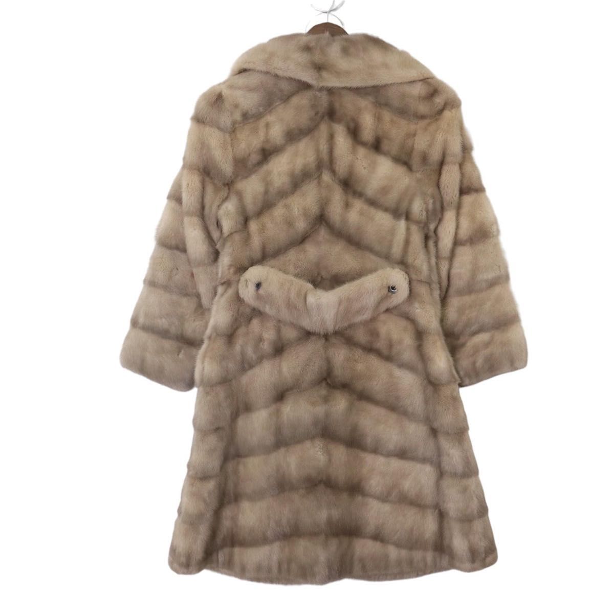 【リアルファー】サガフォックス　毛皮コート　SAGA FOX  高級】SAGA FOX サガフォックス グレー サファイヤミンクファー リアル