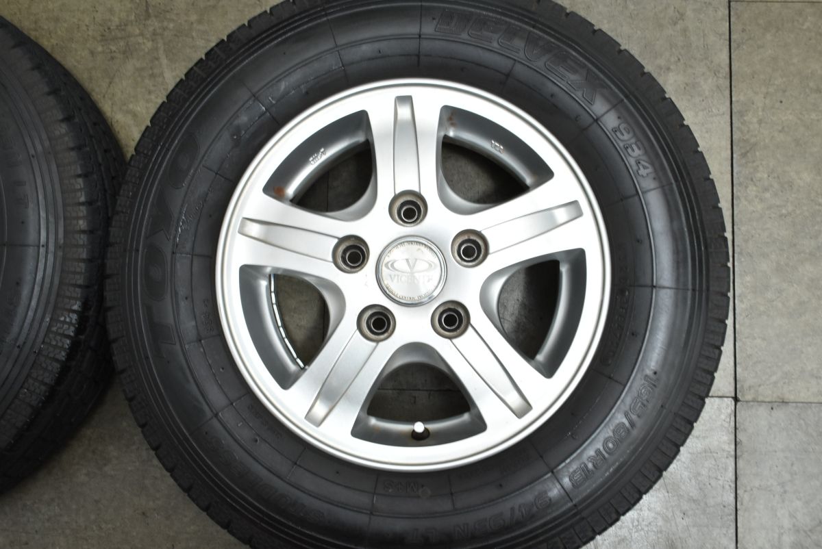  サイズ WEDS VICENT 13 in 5 J 45 PCD 114 3 トーヨー 165 80 R LT トヨタ S 400 タウンエース ライトエース 前期 13インチ タイヤ ホイールセット