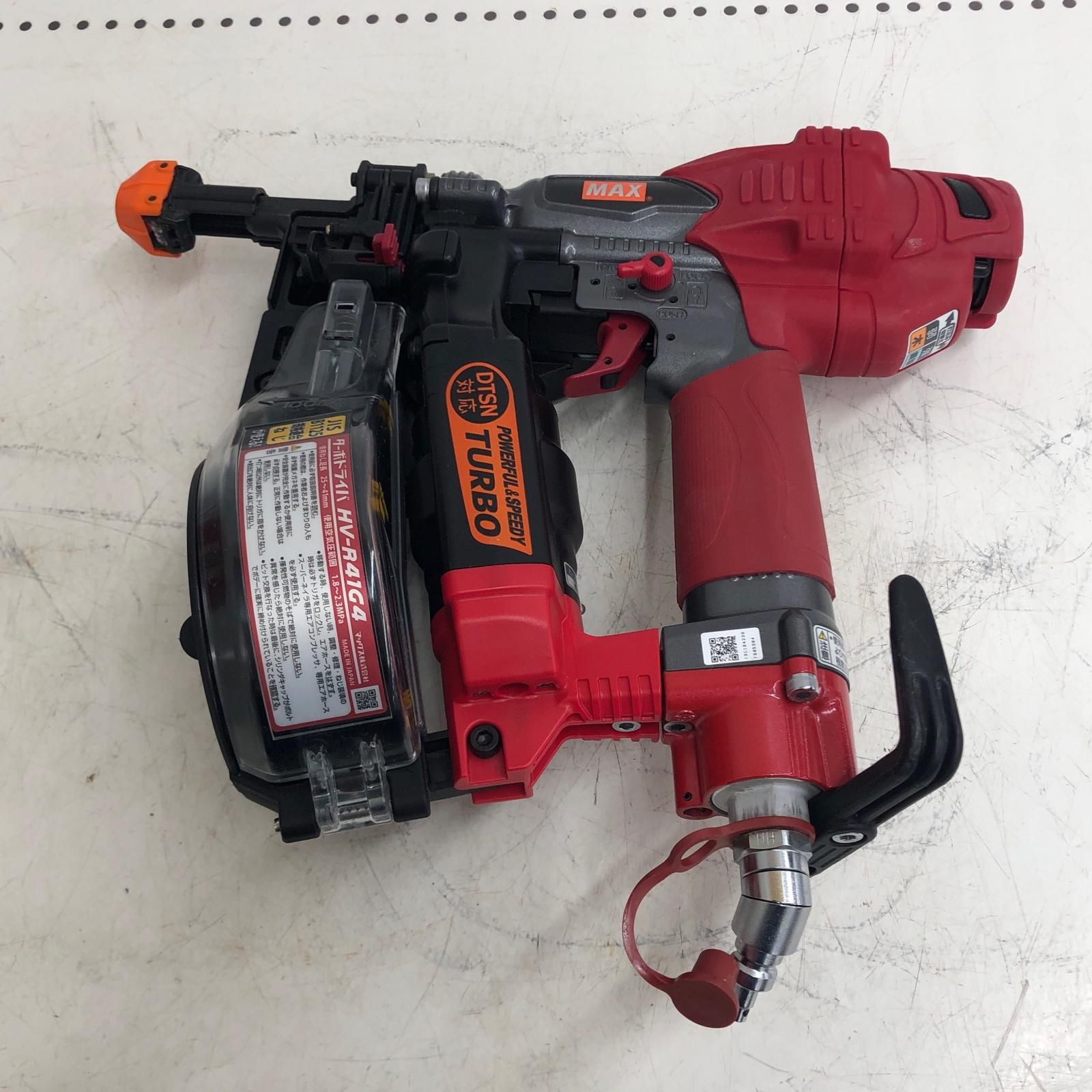 ДДMAX マックス エアツール ターボドライバー 高圧 ねじ足長25 41㎜ HV-R 41 G 4 レッド