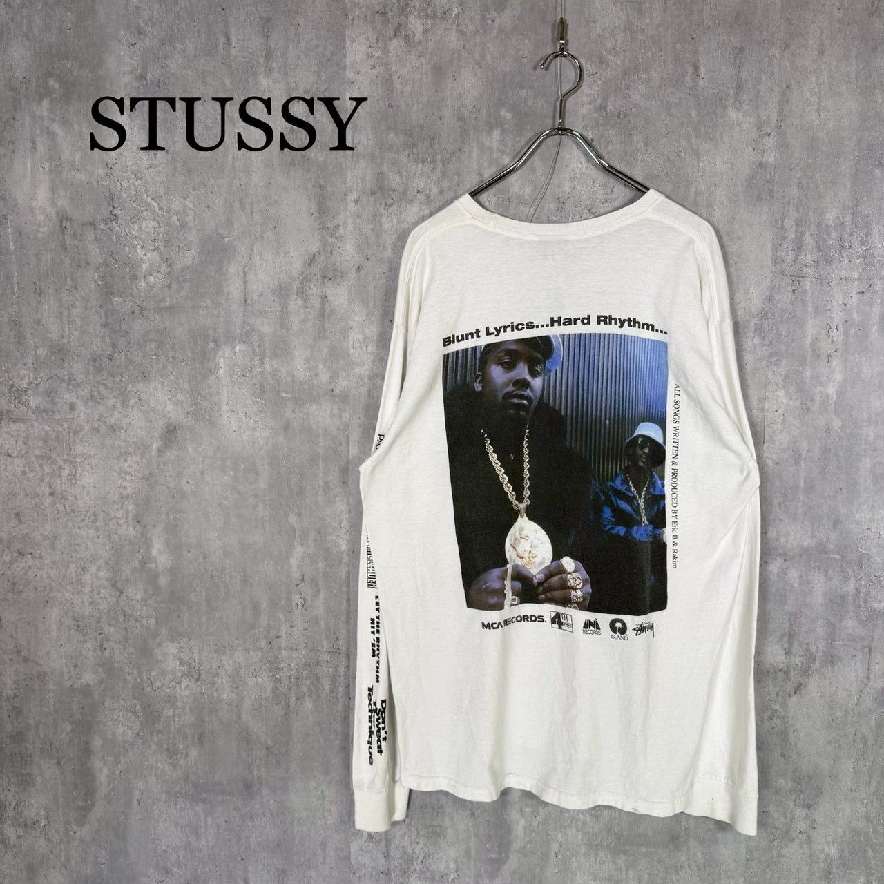 ステューシーTシャツERIC B. & RAKIMstussyロンT黒タグ00s STUSSY』ステューシー (L) Eric B. & rakim ロングTシャツ - メルカリ