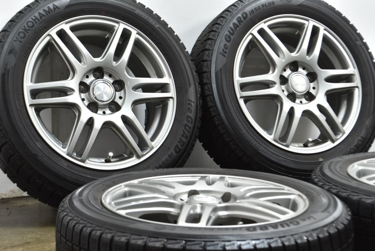 車検用として レイシア 15 in 6 J 43 PCD 100 ヨコハマ アイスガード IG 50 185 60 R 170系 シエンタ サイズ