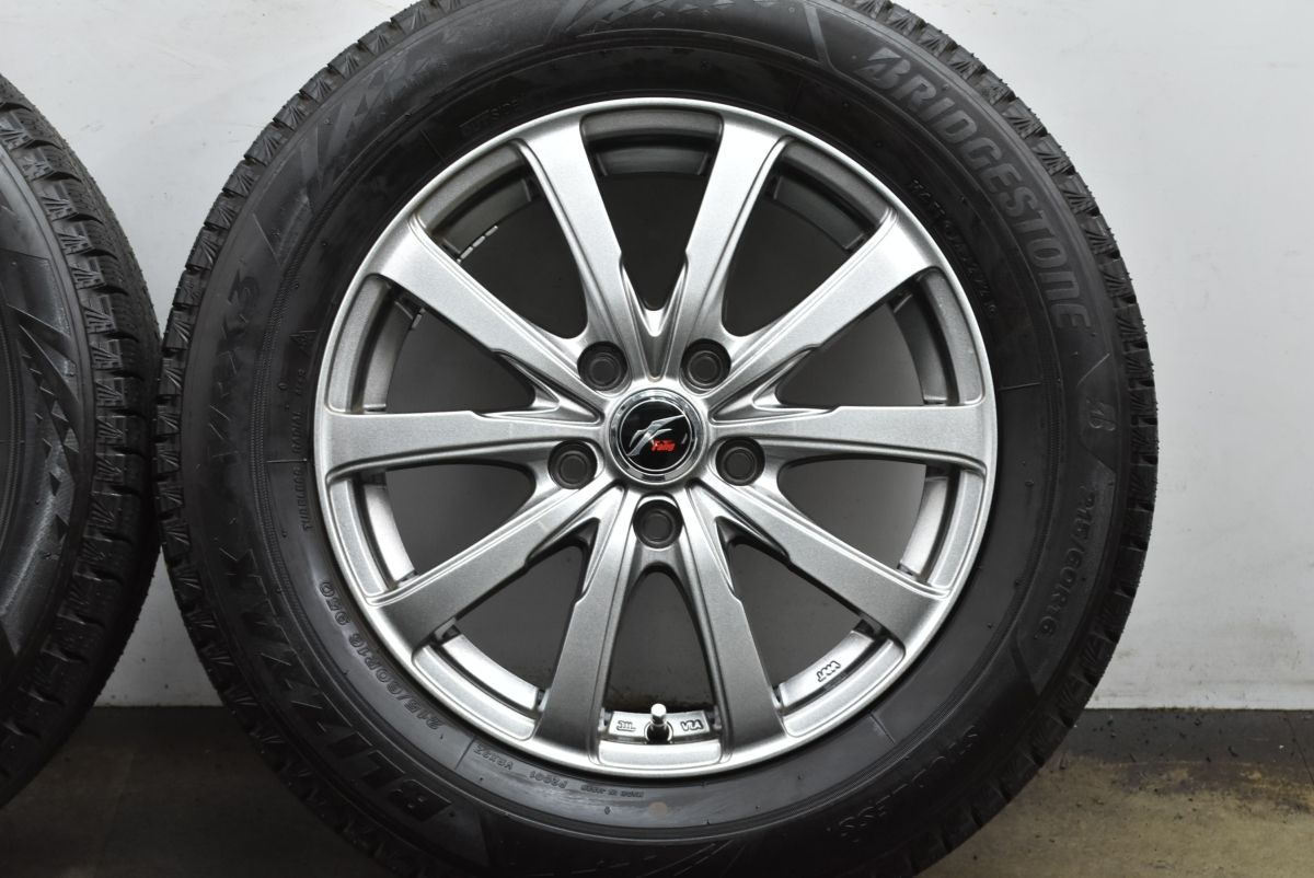 バリ溝 美品】ファング 16in 6.5J +53 PCD114.3 ブリヂストン