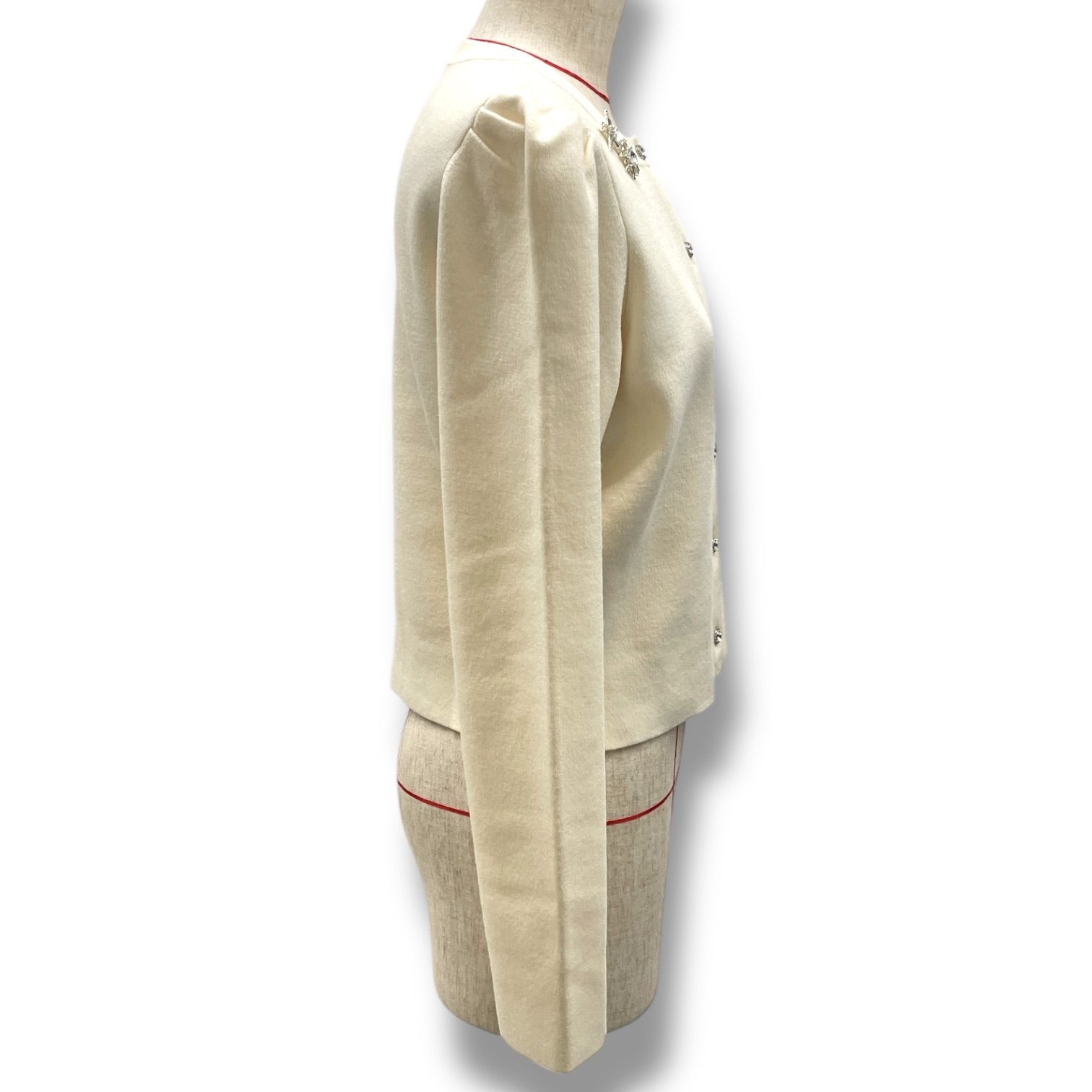 ANAYI アナイ メリノウールビジュー カーディガン ニット 羽織り