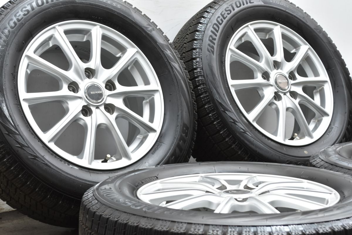 バリ溝 エコフォルム 15 in 6 J 53 PCD 114 3 ブリヂストン ブリザック VRX 2 205 65 R ノア ヴォクシー アクセラ ステップワゴン 可