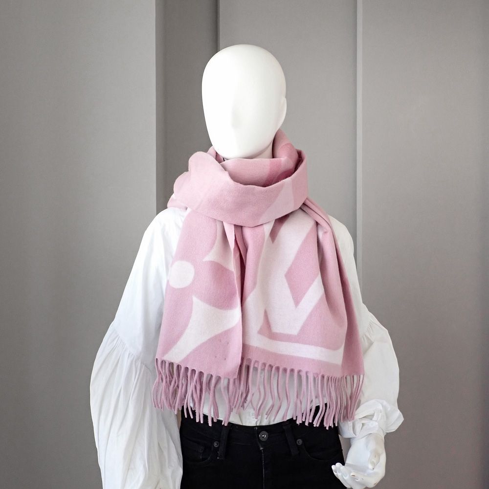 ルイヴィトン⭐︎マフラー　ストール⭐︎ジ アルティメット　カシミヤウール　ブラック ルイヴィトン マフラー・ジ アルティメット ストール 大判 レディース