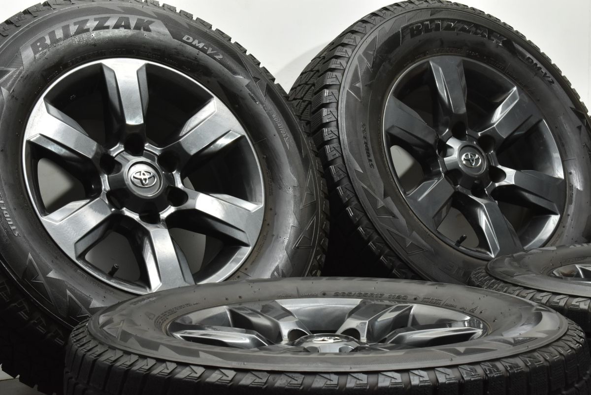 品 トヨタ 150 ランクルプラド アルジェントクロス 17 in 7 5 J 25 PCD 139 ブリヂストン DM V 2 265 65 R ホイールのみ